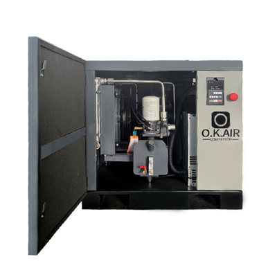 3 Phase 10 HP Variable Speed Rotary Screw Air Compressor With Built In Dryer And Tank